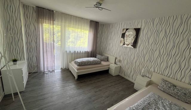 Spacious vacation apartment with a view of the countryside in Mörlenbach