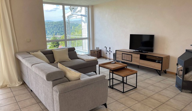Spacious vacation apartment with panoramic view in Schopfheim