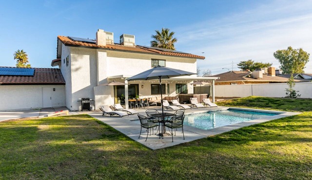 Spacious Vegas Retreat with Pool & Hot Tub, Near Strip & Stadiums!