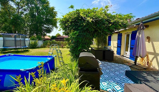 Spacious villa close to the beach, in a quiet woodland setting