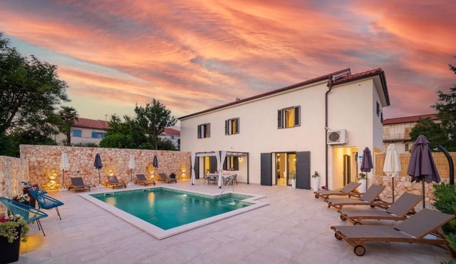 Spacious villa Ivy with an outdoor pool in a quiet area on Krk