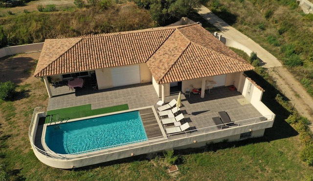 Spacious villa with private heated pool