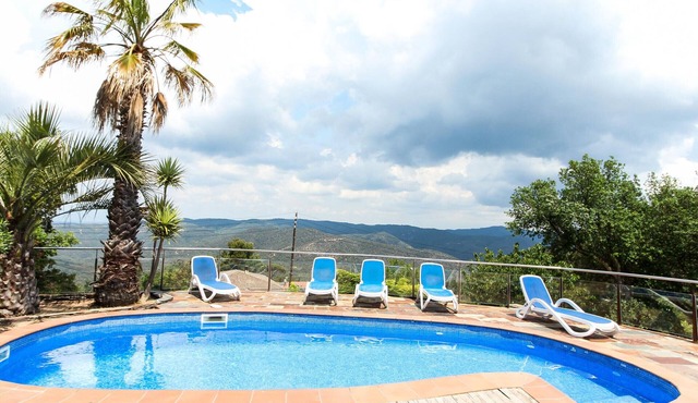 Spacious villa with private pool, parking, and air conditioning