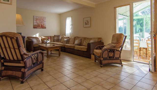 Spacious villa with heated pool, several terraces and a lot of privacy.