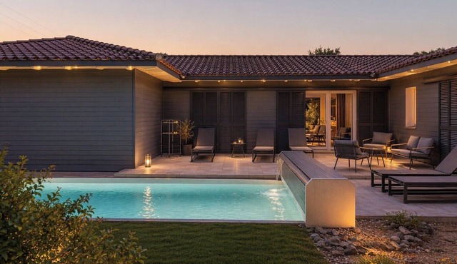 Spacious villa with heated pool pro. beach/mountain