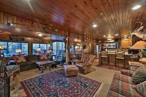 Spacious Waterfront Retreat with Dock and Hot Tub