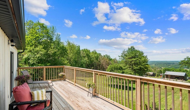 Spacious Winter Retreat w/Hot Tub, Games, Fire Pit & Scenic Hilltop Views!