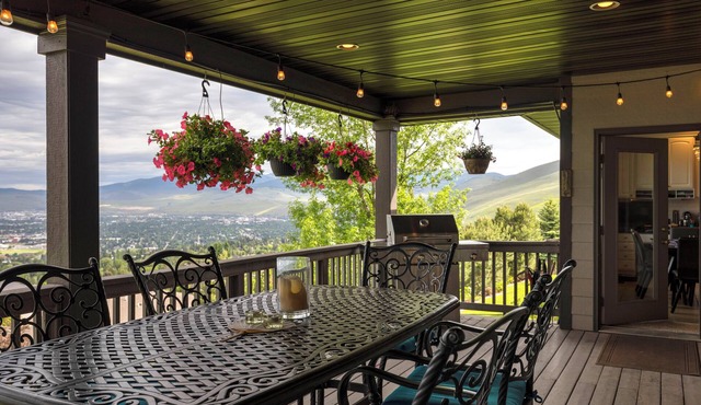Spacious with stunning views overlooking Missoula with gameroom and gym