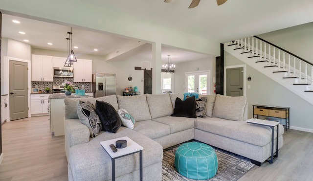 Spacious Yard, Games & Fire Pit: Grove Home Rental