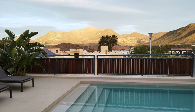 Spanish villa in Cabo de Gata . 10 min from the beach. Private saltwater pool. .