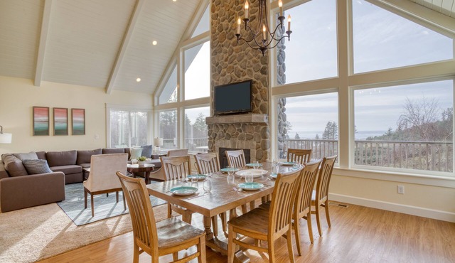 Spectacular 3-acre Property w/Ocean Views, Fire Pit and Play Structure