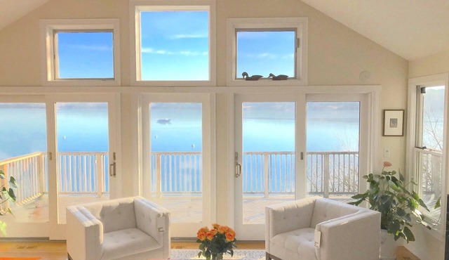 Spectacular 3BR Waterfront Home with Private Sandy Beach &180° Commanding Views!