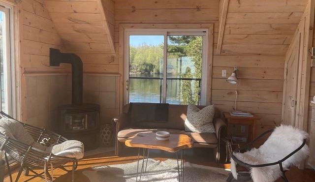 Spectacular Boathouse on Beautiful Skeleton Lake in Porcupine Bay