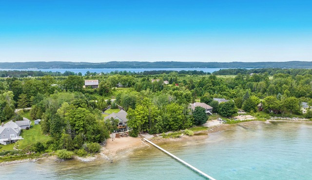 Spectacular Lakefront Retreat on Lake Michigan in Suttons Bay