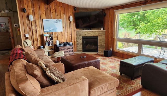 Spectacular Lakefront Cottage Retreat on Lake Couchiching sitting on 3/4 acres.