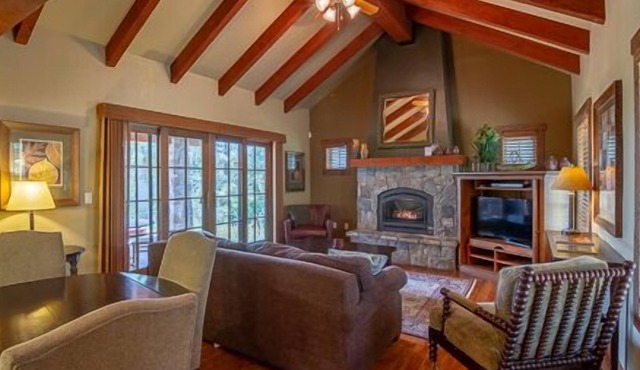 Spectacular Mountain Views | Private Patio / Hot Tub | Stone Fireplace