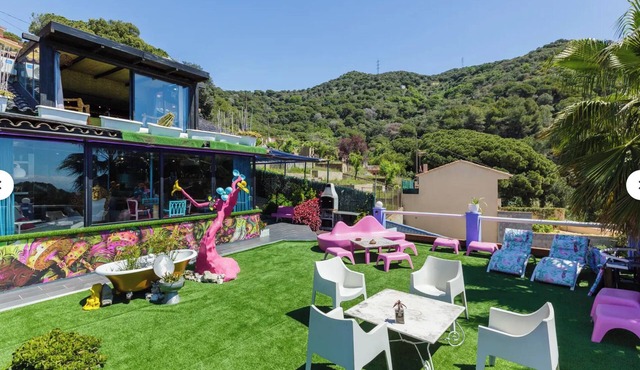 Spectacular sea and mountain views in a house designed by an artist