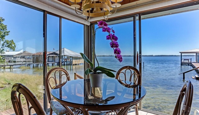 Spectacular Views On A Pristine Lake, Home sits at the waters edge for best view