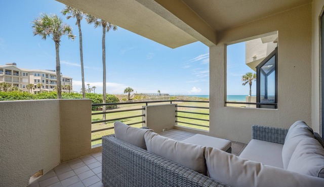 Spinnakers Reach 833 | Fireplace, Balcony, Oceanfront Pool + Beach Access