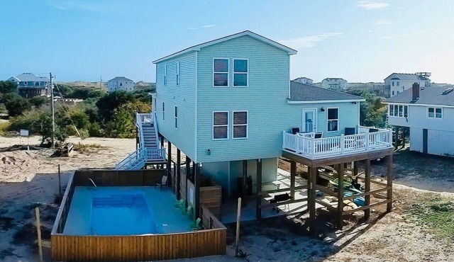 Splash of Lime 4x4 Carova Beach Cottage - Private Pool/Hot Tub