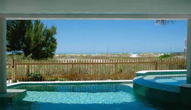 Spoil yourself! Gulf front, heated pool, hot tub. Front row for sunsets-perfect!
