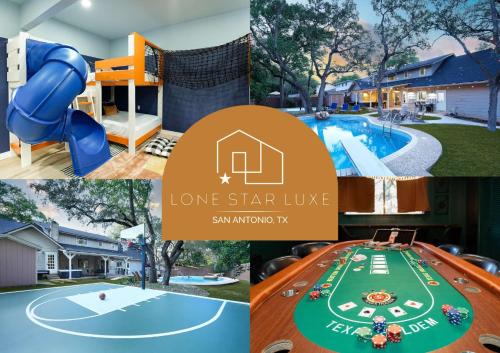 Sportscourt & Pool Indoor Slide~Games~ Family Fun