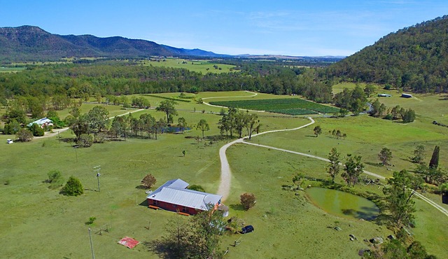 Sprawling country valley views with a hint of wine