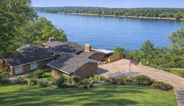 Sprawling MCM Waterfront Retreat w/Exceptional Entertaining & Private Beach