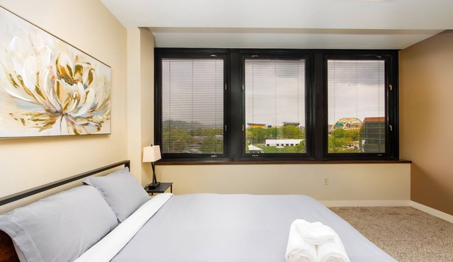 Sprawling Stadium Views | Prime Location | 24/7 Gym Terrace Roku WiFi