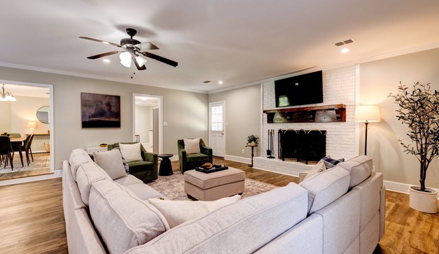 Sprawling Updated Ranch with Fireplace on Wimbledon