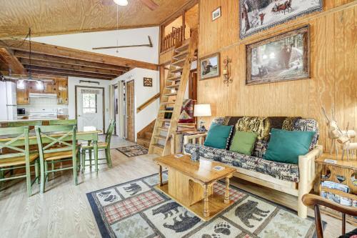 Spring Creekside Getaway at Whittier Cabin with Deck