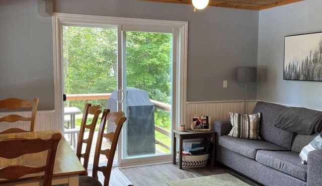 Spring Lake Chalets, Lakefront chalet (Bear), 2 bedroom, private beach!