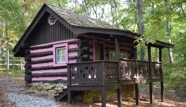 Spring Lake Farm Rustic log cabin on 16-acre private lake