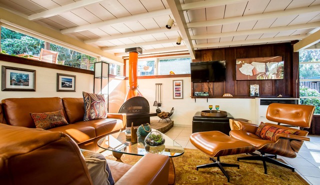 Spring Special! La Jolla Secluded MidCentury WindanSea Bungalow, Bikes, Hot tub!
