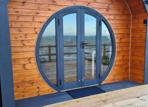 Spring Tide Cliff Top Glamping Pod with direct Sea Views
