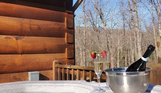 Spring Weekend Escape! Hot Tub, Fire Pit & Cozy Log Cabin