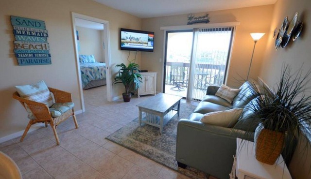 St Augustine Beach Condo Rental with private beach entrance