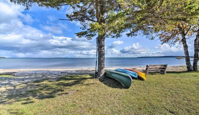 St Ignace Cottage with Deck and Beach on Lake Huron!