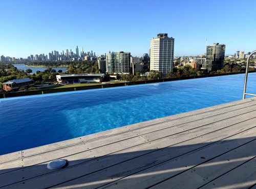 St Kilda Parkside Retreat Rooftop City Views