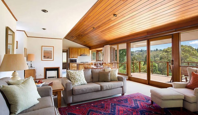 Stableford Lodge | Overlooking Golf Course | open fireplace