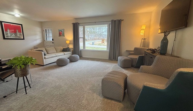 Stadium Stroll Main Level | Walk to IU · 2 Bedroom · 1 Bath · Sleeps 8