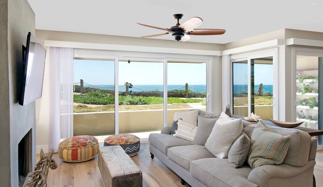 Stairs down to the beach, tennis court, gym, spa, and pool!- Ocean Front Gem