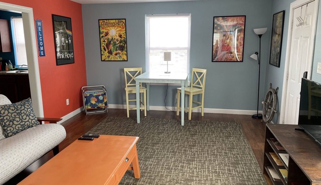 Standing on the Moon One Block to the Beach