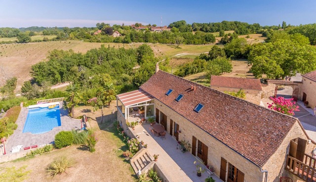 standing property with mature garden, huge swimming pool and breathtaking views