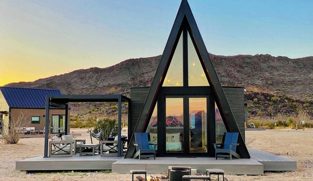 Stardust Big Bend Luxury A-Frame#10 with fab view