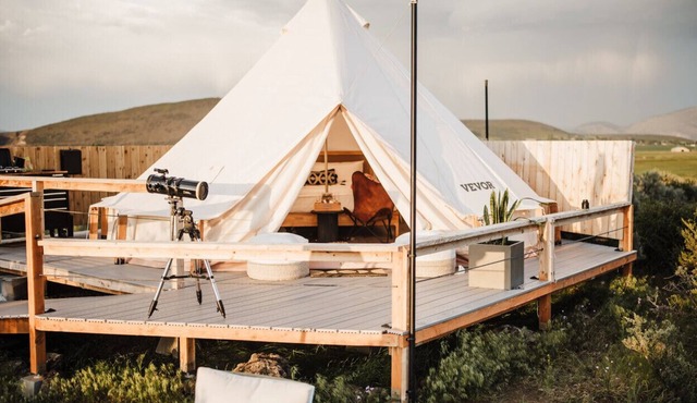 Stargazer Bell Tent at The Rossetto Ranch