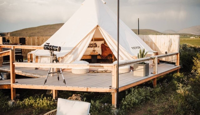 Stargazer Bell Tent at The Rossetto Ranch