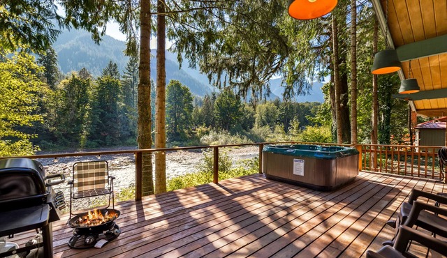 Stargazer Studio - riverfront pet-friendly cabin