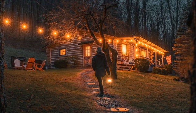 Stargazing Cabin | Fireplace Fire Pit Porch