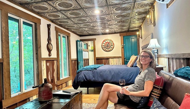 Starry Steampunk Wagon on Wolf Creek